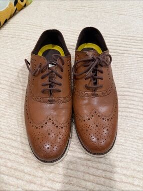 Cole Haan Brown Leather Wingtip Oxfords